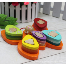 wooden butterfly shape sorter children educational toys